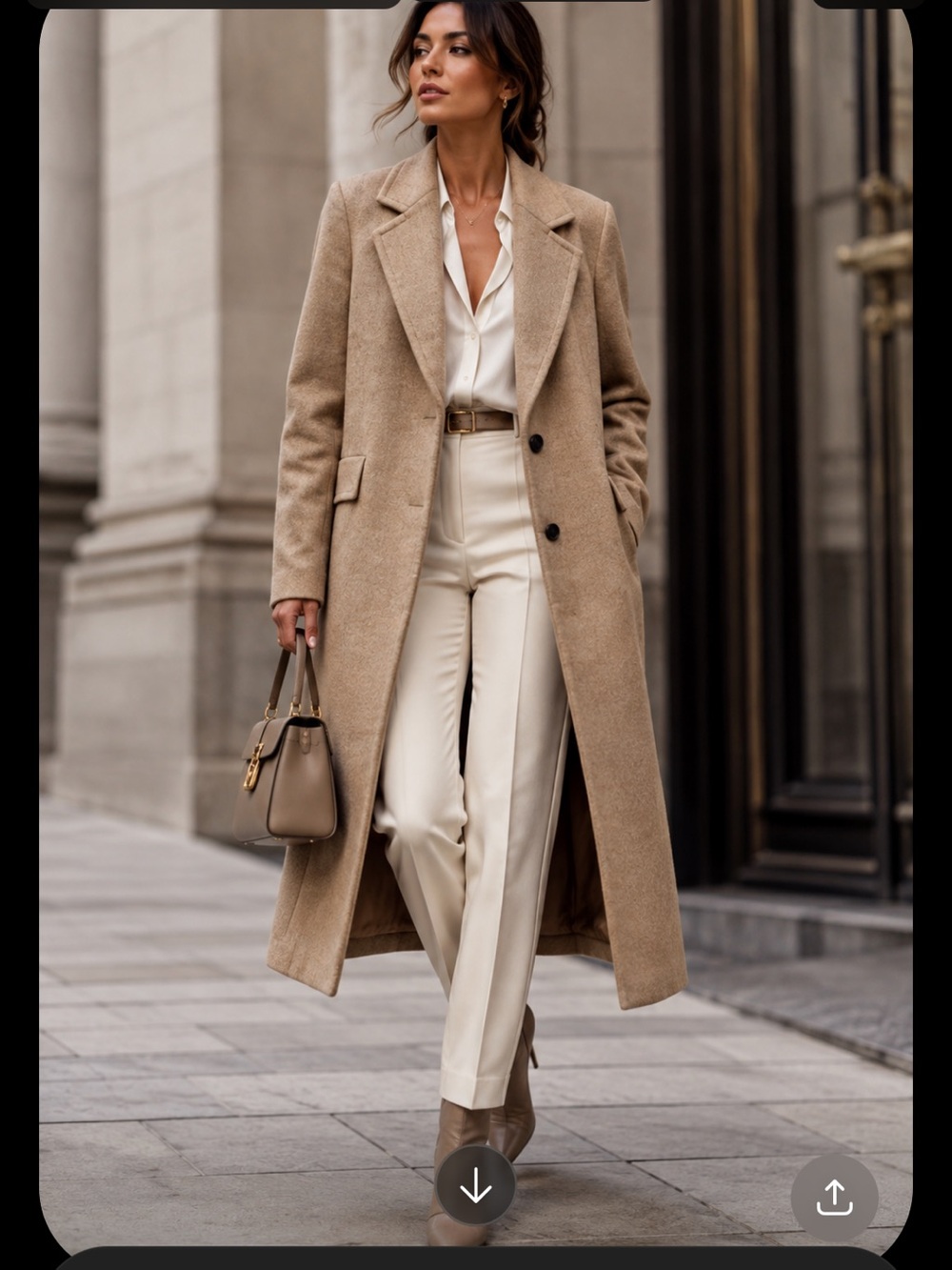 Zara soft camel coat